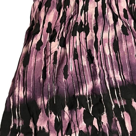 J. Jill Women's Purple and Black Abstract Sleeveless Sundress Size Medium - Picture 2 of 9